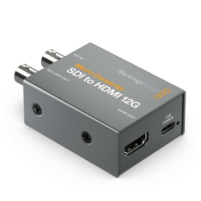 Blackmagic Micro Converter SDI to HDMI 12G - 4K SDI to HDMI Converter (With PS)
