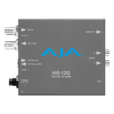 AJA Hi5-12G - Conversor 12G-SDI a HDMI 2.0 con HDR y HFR