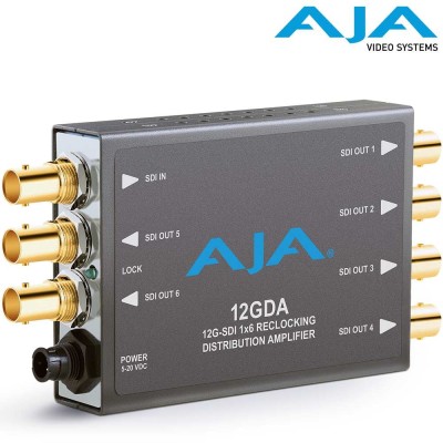 AJA 12GDA - 12G 6G 3G HD SD-SDI Distribution Amplifier - Avacab
