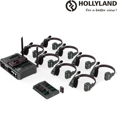 Hollyland SolidCom C1-8S - Intercom Inalámbrica Full-Dúplex 300m 8 puestos