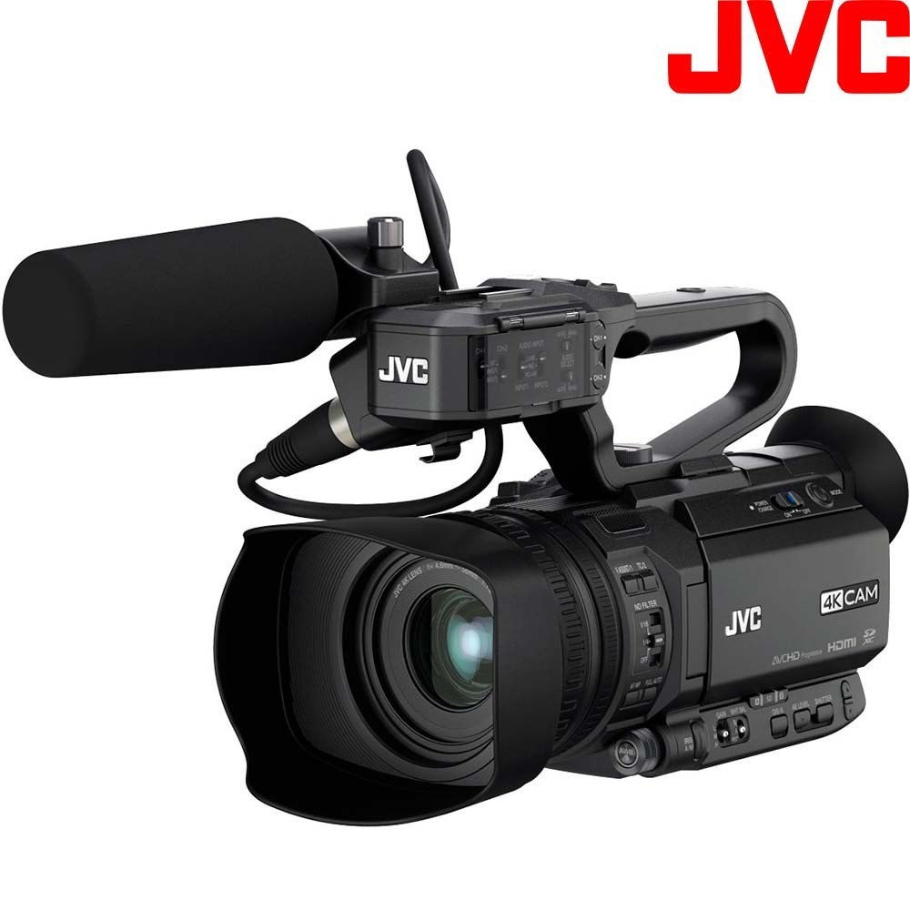 JVC GY-HM250E 4K Compact Camcorder with Streaming