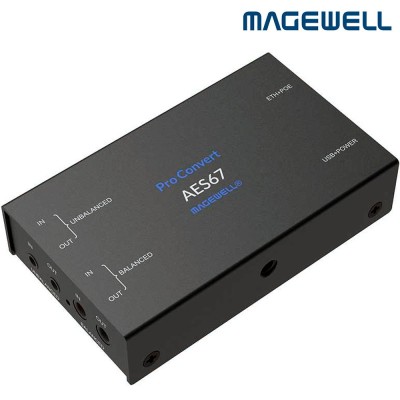 Magewell Pro Convert AES67 - Interface audio analógico a AES67 NDI y SRT