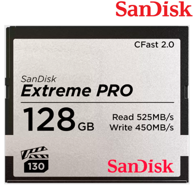 SanDisk Extreme PRO CFast 2.0 - 128GB CFast Memory Card