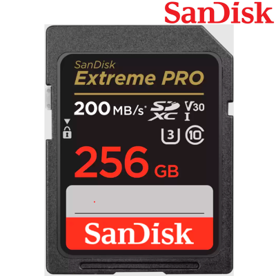 Sandisk Extreme Pro UHS I - 256GB SDXC Target