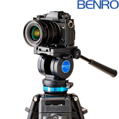 Benro KH25P Kit de cabeza de vídeo y trípode hasta 5kg