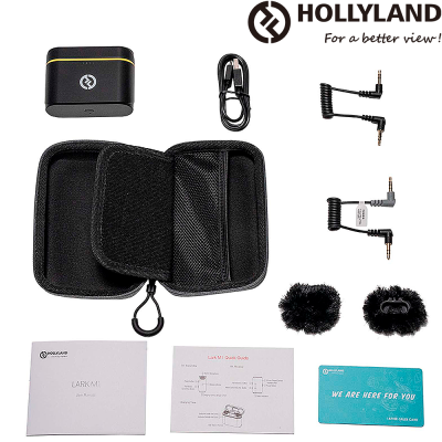 Hollyland LARK M1 Duo Micrófono de Solapa Wireless + Estuche de Carga
