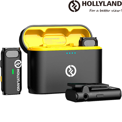 Hollyland Lark C1 Duo IOS Sistema de Micrófono Lavalier Inalámbrico
