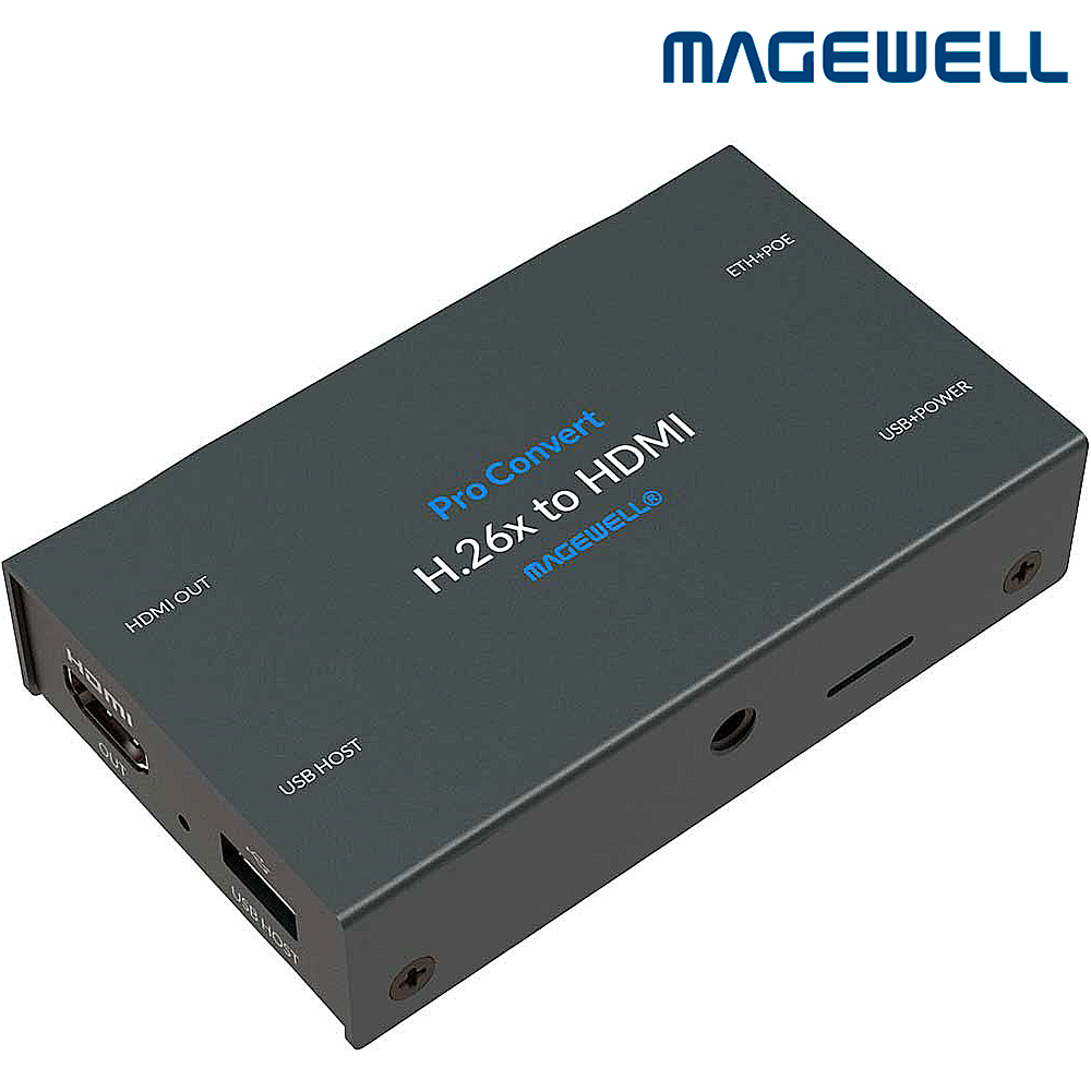 Magewell Pro Convert H.26x to HDMI - Streaming decoder