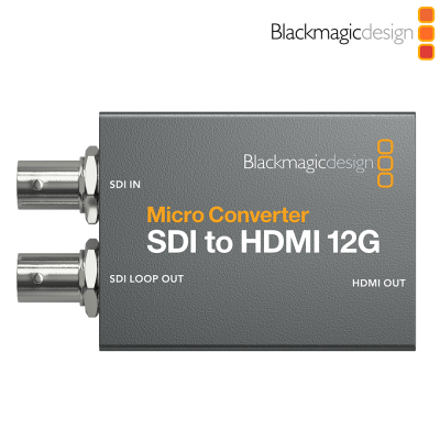 Blackmagic Micro Converter SDI to HDMI 12G - 4K SDI to HDMI Converter (No PS)