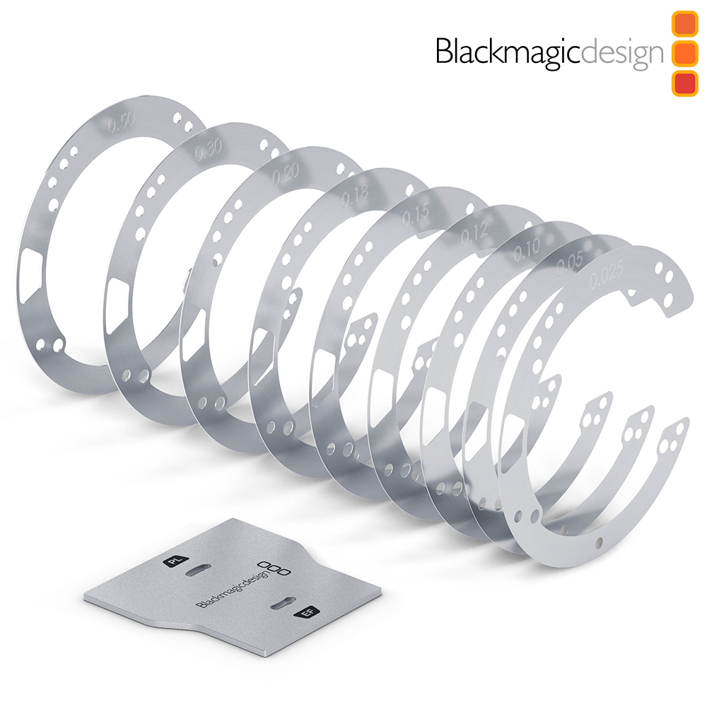 Blackmagic URSA Mini Pro Shim Kit - 9 anillos ajuste