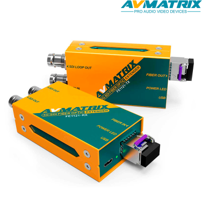 AVMatrix FE1121 - Kit Extensor SDI por Fibra óptica 20km