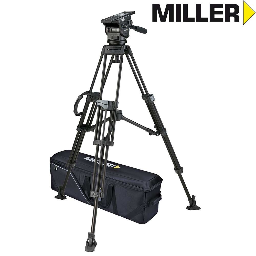 Miller ArrowX 3 Sprinter II 2 Stage Alloy - Aluminium Alloy Tripod Kit up to 19Kg