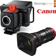 Blackmagic Camara Pack 5 - Studio Camera 6K Pro with Canon 18-80 Lens