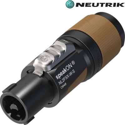 Neutrik NL2FXX-W-S - 2-pin speakON aerial connector