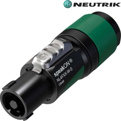 Neutrik NL4FXX-W-S - 4-pin speakON cable connector