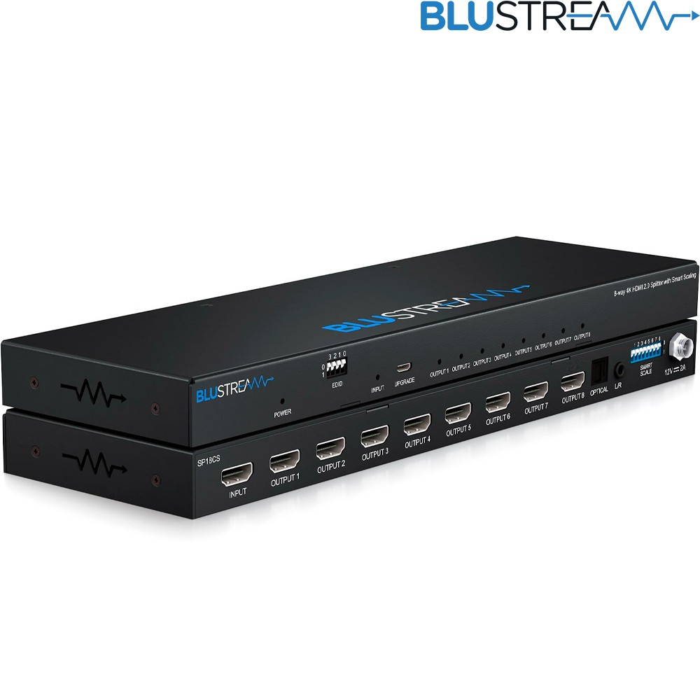 Blustream SP18CS Distribuidor HDMI 4K 1x8 con gestión de EDID