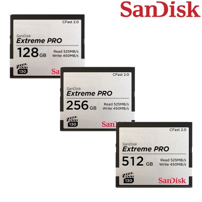 SanDisk Extreme PRO CFast 2.0 - Tarjeta CFast de 128GB a 512GB
