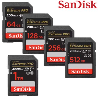 Sandisk Extreme Pro UHS-I - Tarjeta de Memoria SDXC hasta 1TB