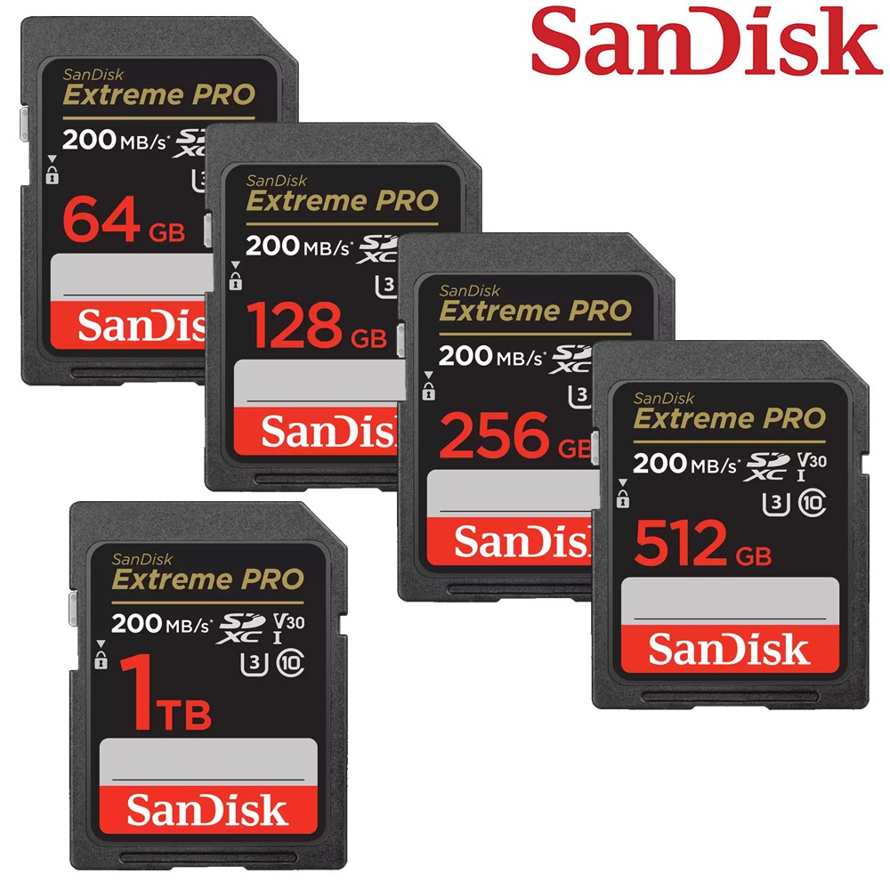 SanDisk 64GB Extreme PRO CompactFlash & 64GB Extreme PRO UHS-I