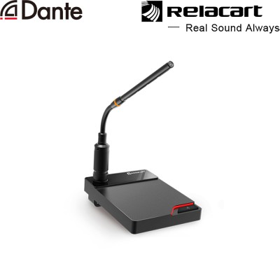 Relacart TDN1 - Microphone Desk Stand with Dante Network