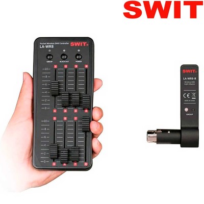 Swit LA-WR8 TX+3RX Controlador DMX compacto de 8 canales