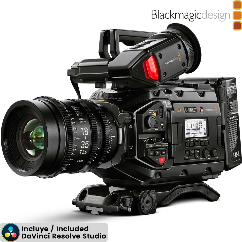 Blackmagic URSA Mini Pro 4.6K G2 - Cámara cine digital - Incluye DaVinci Resolve Studio