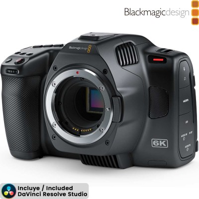 Blackmagic Pocket Cinema Camera 6K G2 - 6K Cinema Camera - DaVinci Resolve Studio included