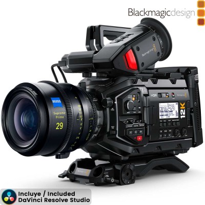 Blackmagic URSA Mini Pro 12K - Cámara de Cine Digital 12K - Incluye DaVinci Resolve Studio