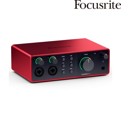 Focusrite Scarlett 4i4 - Interfaz de audio USB 2.0 de 4 canales