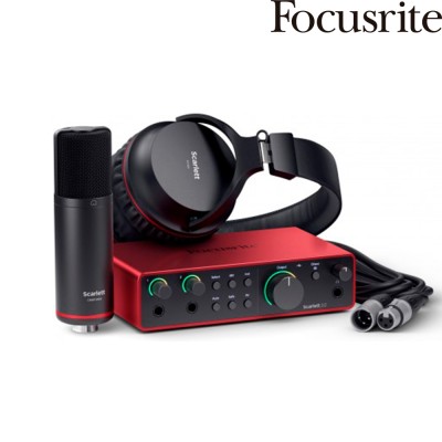 Focusrite Scarlett 2i2 Studio 4th Gen - USB recording interface set