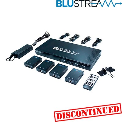 Blustream C44-KIT - Kit de matriz 4x4 4K HDMI y HDBaseT