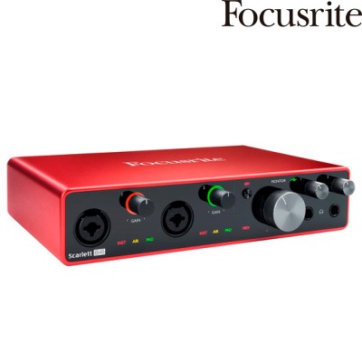 Focusrite Scarlett 8i6 3rd Gen - Interfaz de audio USB 8 canales