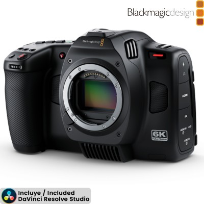 Blackmagic Cinema Camera 6K - Incluye DaVinci Resolve Studio - Avacab