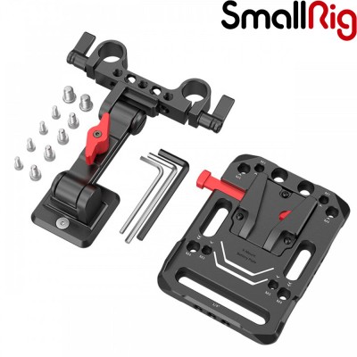 SmallRig 2991 Placa de fijación con montura V-Lock Ajustable