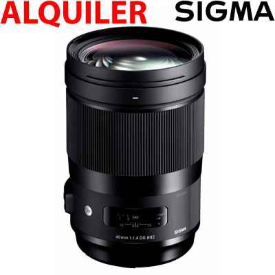 Alquiler Sigma 40mm f1.4 DG HSM Art - Objetivo fijo 40mm