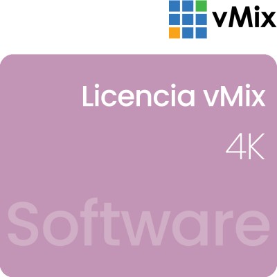 vMix Licencia 4K - Software de producción IP en vivo