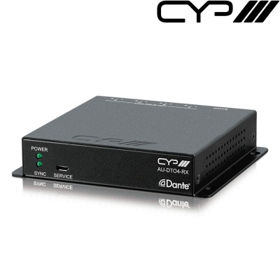 CYP AU-DTO4-RX Conversor Dante a 4 canales audio analógico