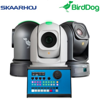 Birddog Skaarhoj Bundle - 3x Birddog P240 + Skaarhoj PTZ Pro Controller Kit