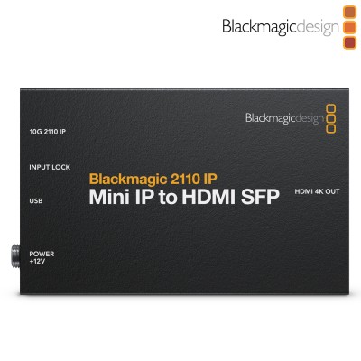 Blackmagic 2110 IP Mini IP to HDMI SFP Converter - Conversor SMPTE 2110 a HDMI