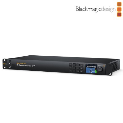 Blackmagic 2110 IP Converter 8x12G SFP - Conversor bidireccional SMPTE 2110 a 12G-SDI de 4 lineas