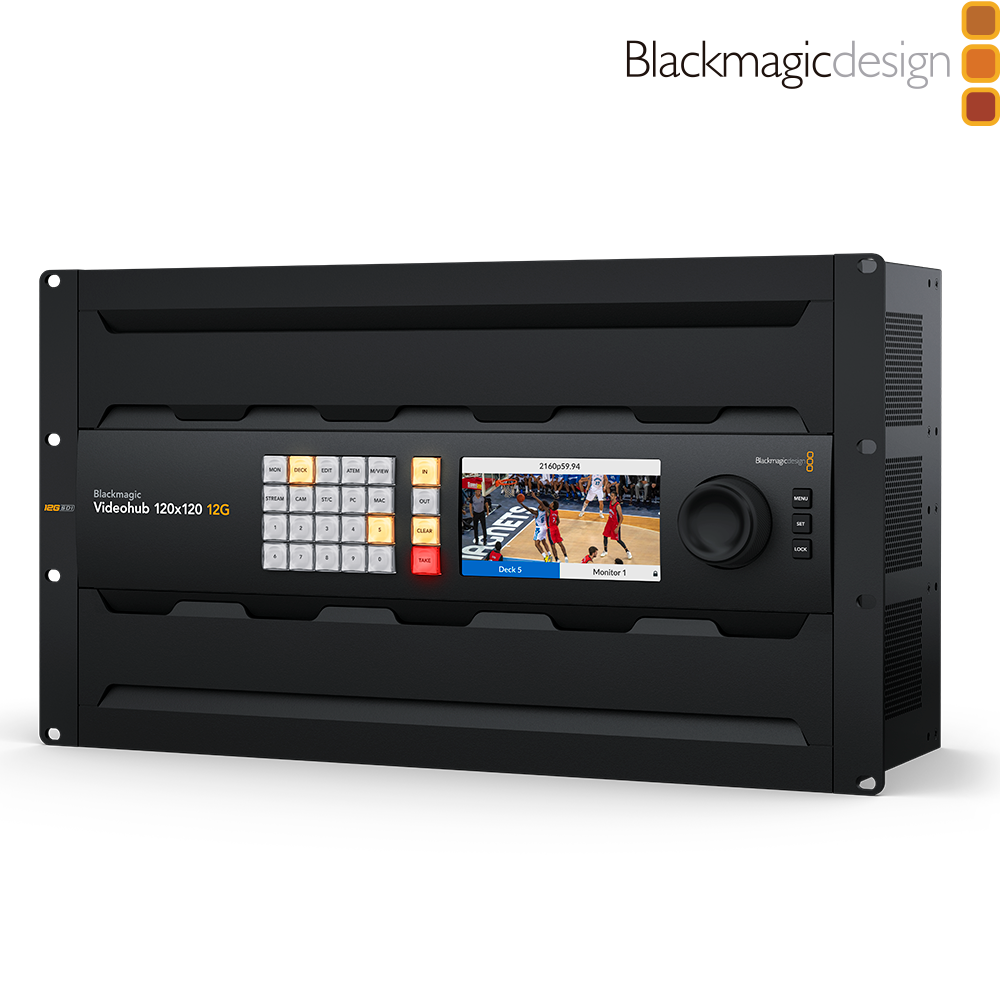 Blackmagic Videohub 120x120 12G - 12G SDI Video Matrix Switcher