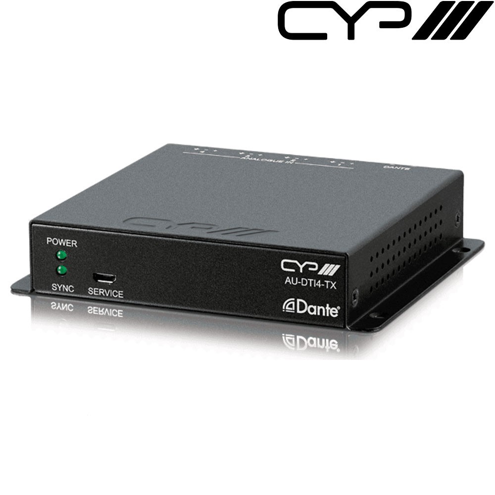 CYP AU-DTI4-TX - 4 Input Analog to Dante Audio Converter