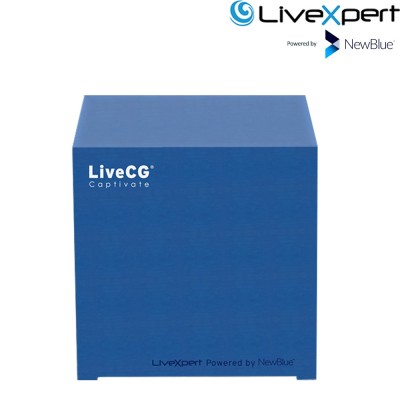 LiveXpert (NewBlue) LiveCG Captivate - HDMI NDI Live Graphics Hardware