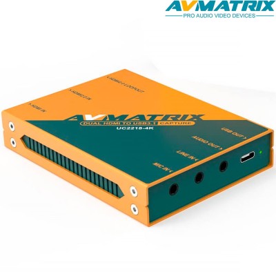 AVMatrix UC2218-4K Dual HDMI to USB 3.1 Type-C capture device - Avacab