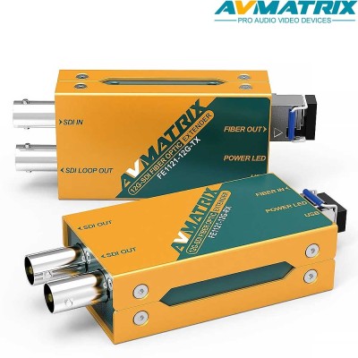 AVMatrix FE1121-12G 12G-SDI Fiber optic extender - Avacab