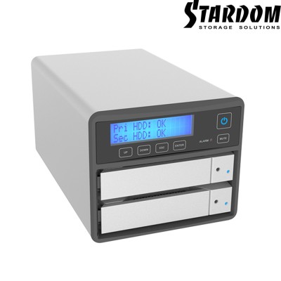 Stardom SOHORAID SR2 Series - 3-Bay SATA 2.5‘/3.5’ 6Gbps 3-Bay RAID Enclosure