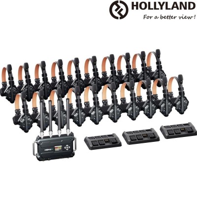 Hollyland Solidcom C1 Pro Roaming Hub 20S - Intercom System with 20 Headsets