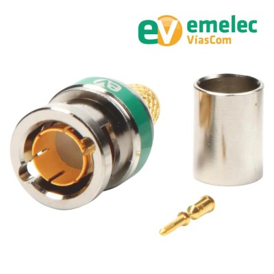 EMELEC CC918 - Conector BNC 75Ω 4K-UHD