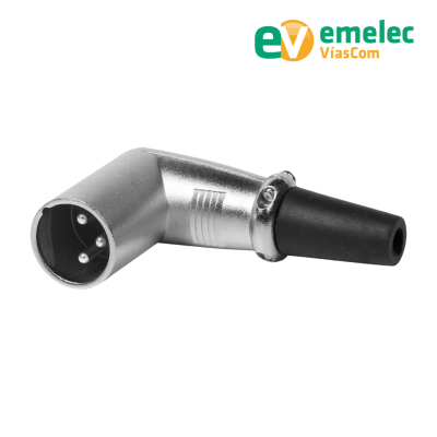 EMELEC EQ9005 - XLR Male 3-pin angled connector