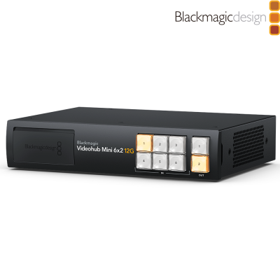 Blackmagic Videohub Mini 6x2 12G - 12G SDI Video Matrix Switcher